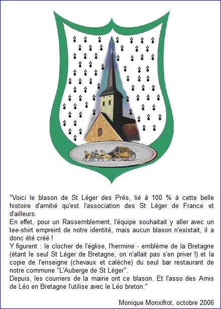 pseudo-blason de SAINT LEGER DES PRES