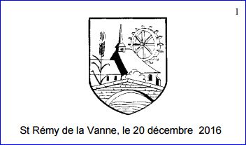 pseudo-blason de SAINT REMY DE LA VANNE